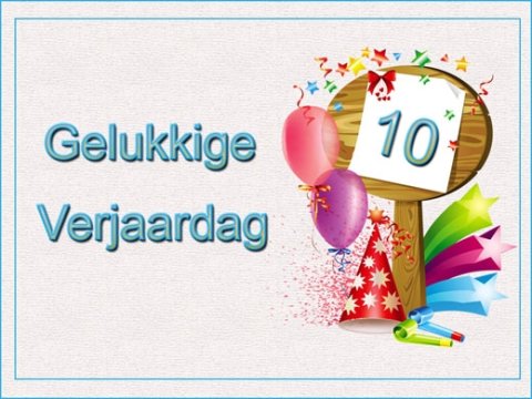 E-card Verjaardag 10-20 jaar