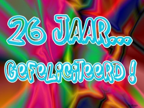 E-card Verjaardag 20-29 jaar
