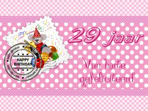 E-card Verjaardag 20-29 jaar