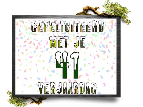 E-card Verjaardag 40-49 jaar