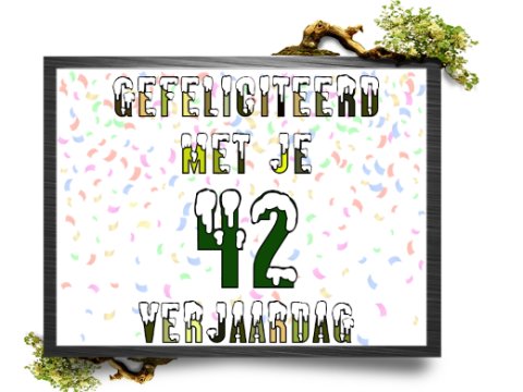 E-card Verjaardag 40-49 jaar