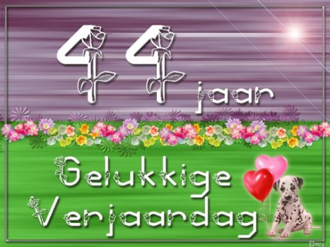 E-card Verjaardag 40-49 jaar