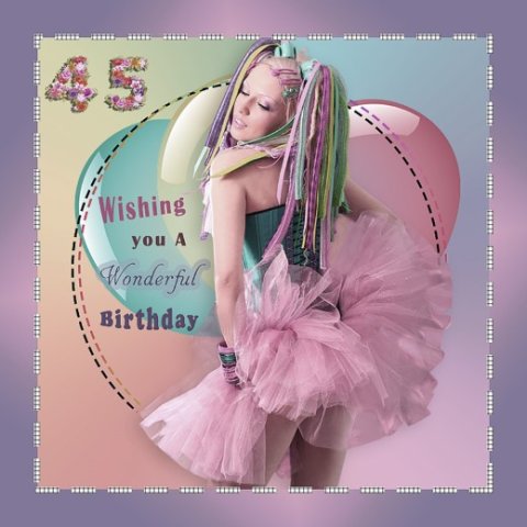 E-card Verjaardag 40-49 jaar