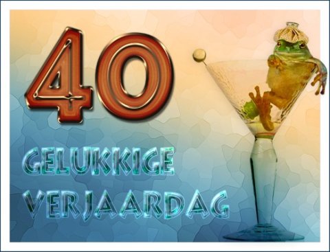 E-card Verjaardag 40-49 jaar