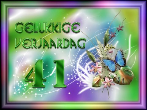 E-card Verjaardag 40-49 jaar