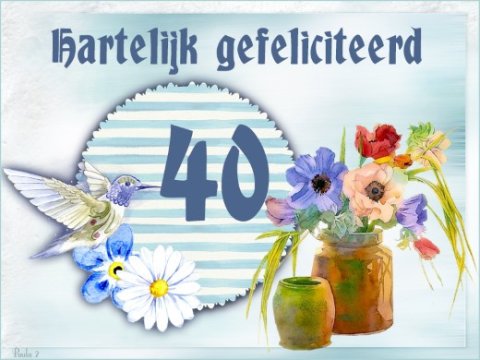 E-card Verjaardag 40-49 jaar