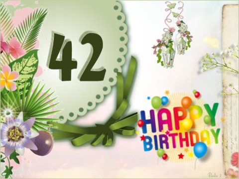 E-card Verjaardag 40-49 jaar