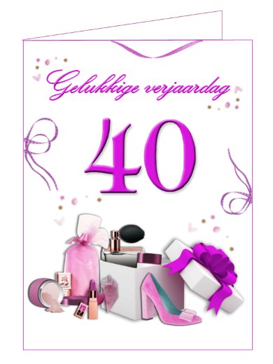 E-card Verjaardag 40-49 jaar