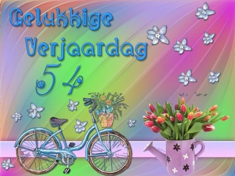 E-card Verjaardag 50-59 jaar