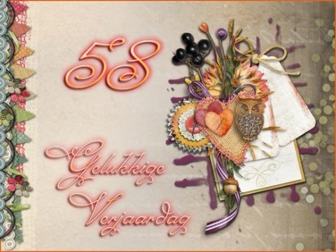 E-card Verjaardag 50-59 jaar