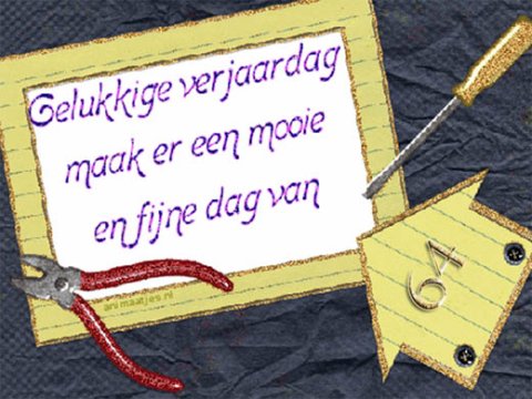 E-card Verjaardag 60-69 jaar