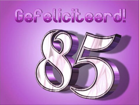E-card Verjaardag 80+