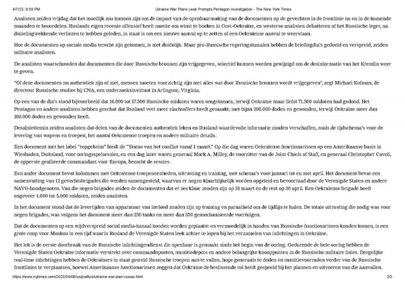 Ukraine War Plans Leak Prompts Pentagon Investigation - The New York TimesNL_Page_2.jpg