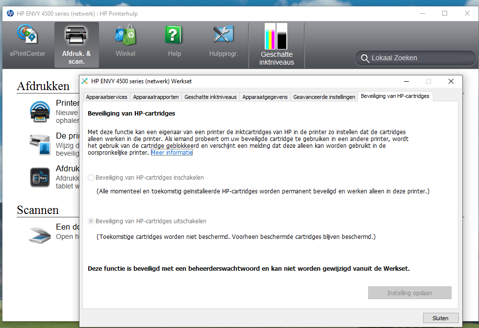 cartridges voor HP werken niet (is niet HP) SeniorenNet - Website de actieve 50-plusser